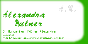 alexandra mulner business card